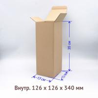 самосборная трёхклапанная коробка 12,6х12,6х34см.